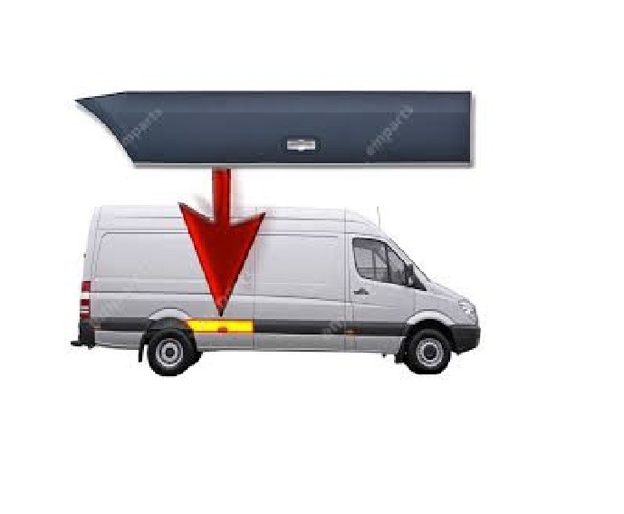 Mercedes-Benz Sprinter Sağ Arka Çam.ön Kaplama Crafter / Sprinter 2006- Psaparcam A9066903300