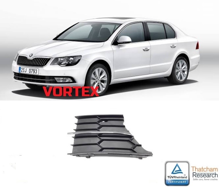 Skoda Superb Ön Tampon Izgara Sağ ( Kromlu ) Superb 2013- Psaparcam 3T0853666B